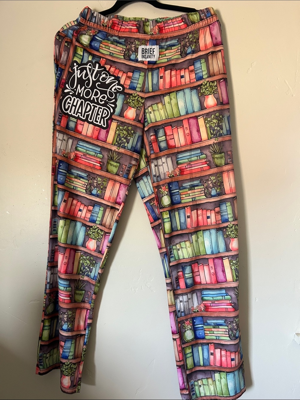 Brief Insanity Just One More Chapter Lounge / Pj  Women MED Multicolor Bottoms